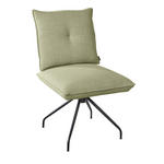 STUHL  in Stahl Struktur Metall, Textil  - Beige/Schwarz, Design, Textil/Metall (50/90/70cm) - Dieter Knoll