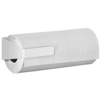 KÜCHENROLLENHALTER - Weiß, Basics, Kunststoff/Metall (26,5/6/13,5cm) - Tesa