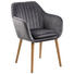 ARMLEHNSTUHL in Dunkelgrau - Dunkelgrau, Design, Holz/Textil (57/83/59cm) - Carryhome ARMLEHNSTUHL in Dunkelgrau - Dunkelgrau, Design, Holz/Textil (57/83/59cm) - Carryhome