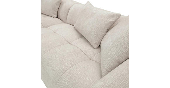 ECKSOFA in Flachgewebe Hellbraun 170/280 cm - Hellbraun/Schwarz, KONVENTIONELL, Kunststoff/Textil (170/280cm) - Carryhome