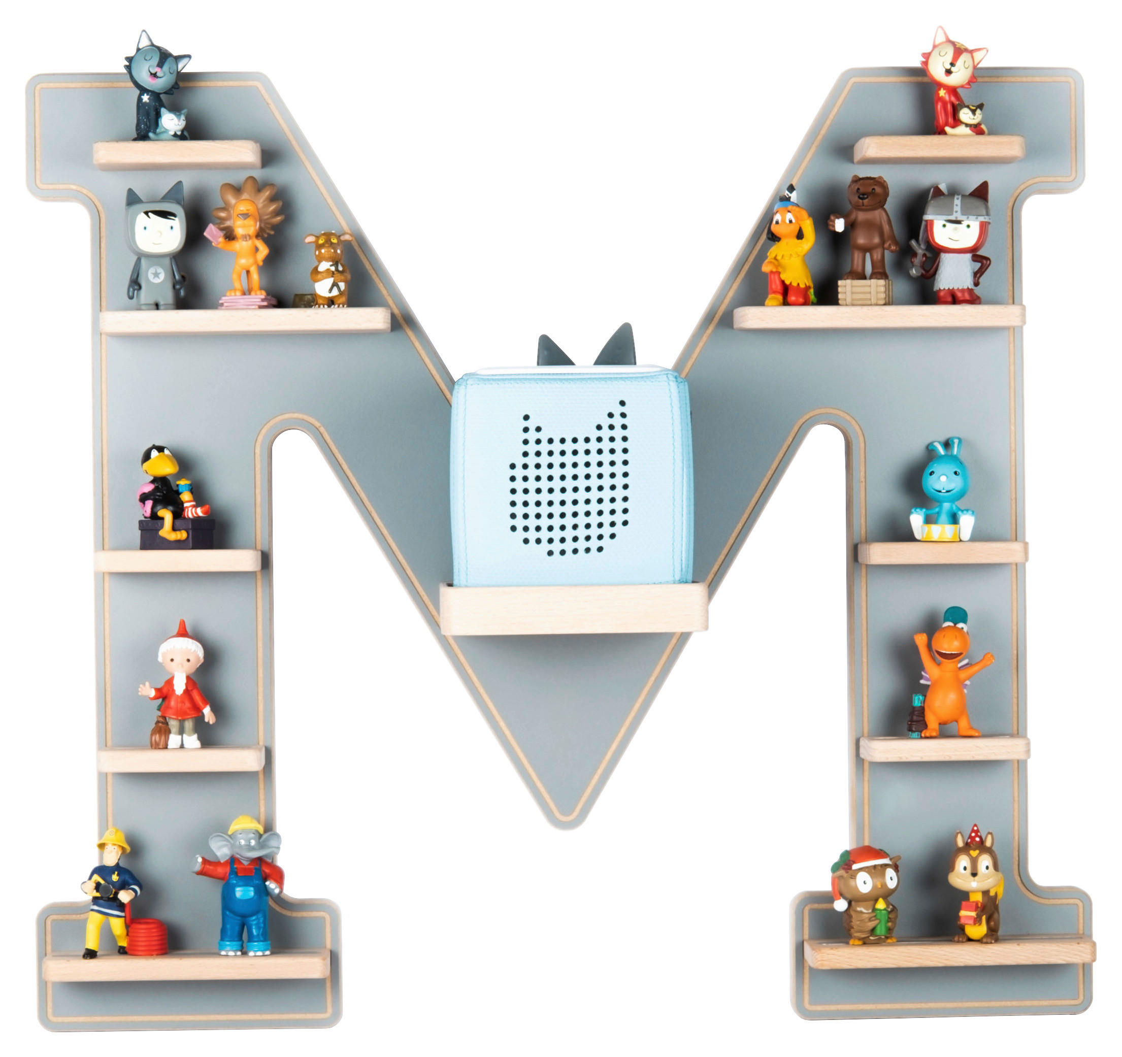 KINDERREGAL  - Grau, Modern, Holzwerkstoff (60/54/19cm) - MID.YOU