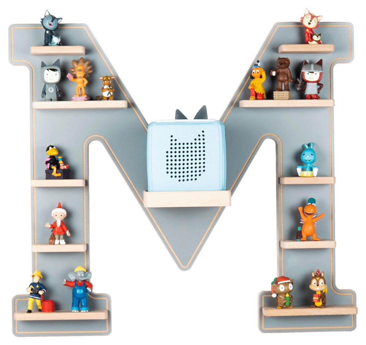 KINDERREGAL Grau  - Grau, MODERN, Holzwerkstoff (60/54/19cm) - MID.YOU