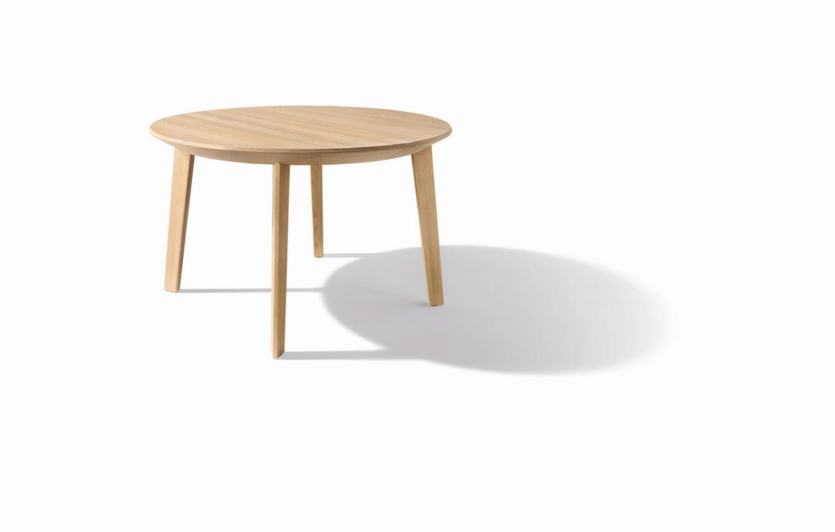 ESSTISCH in Holz, Glas 110(160)/110(160)/75 cm  - Eichefarben, Design, Glas/Holz (110(160)/110(160)/75cm) - Team 7