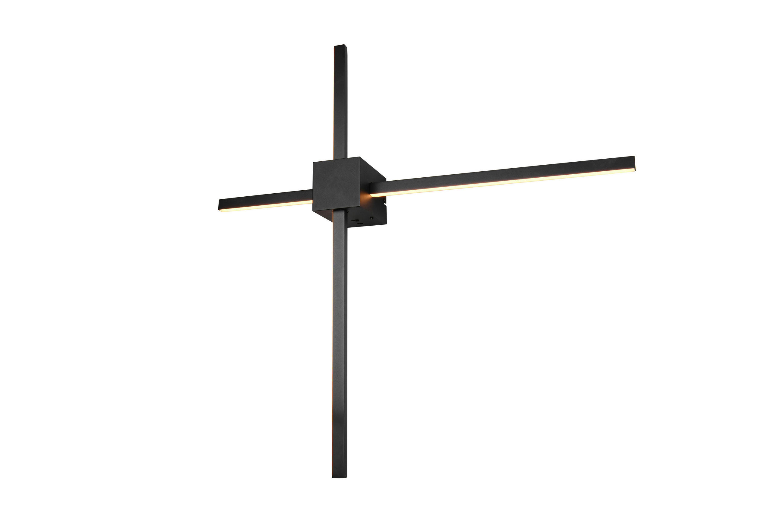LED-WANDLEUCHTE Cassino 67,5/12/67,5 cm   - Schwarz/Weiß, Design, Kunststoff/Metall (67,5/12/67,5cm) - Trio Leuchten