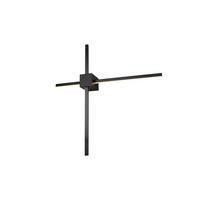 LED-WANDLEUCHTE Cassino 67,5/12/67,5 cm   - Schwarz/Weiß, Design, Kunststoff/Metall (67,5/12/67,5cm) - Trio Leuchten