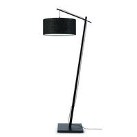 STEHLEUCHTE  47/176/23 cm   - Schwarz, Design, Naturmaterialien/Textil (47/176/23cm) - Good & Mojo