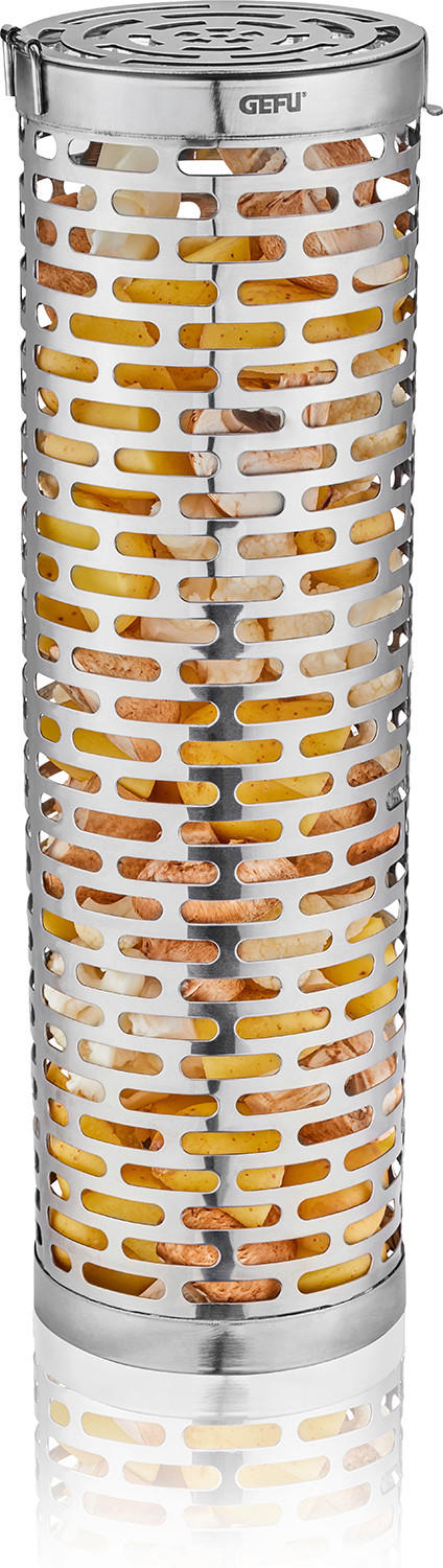 KOŠARA ZA ŽAR - barve nerjavečega jekla, Basics, kovina (9,1/9,1/30,5cm) - Gefu