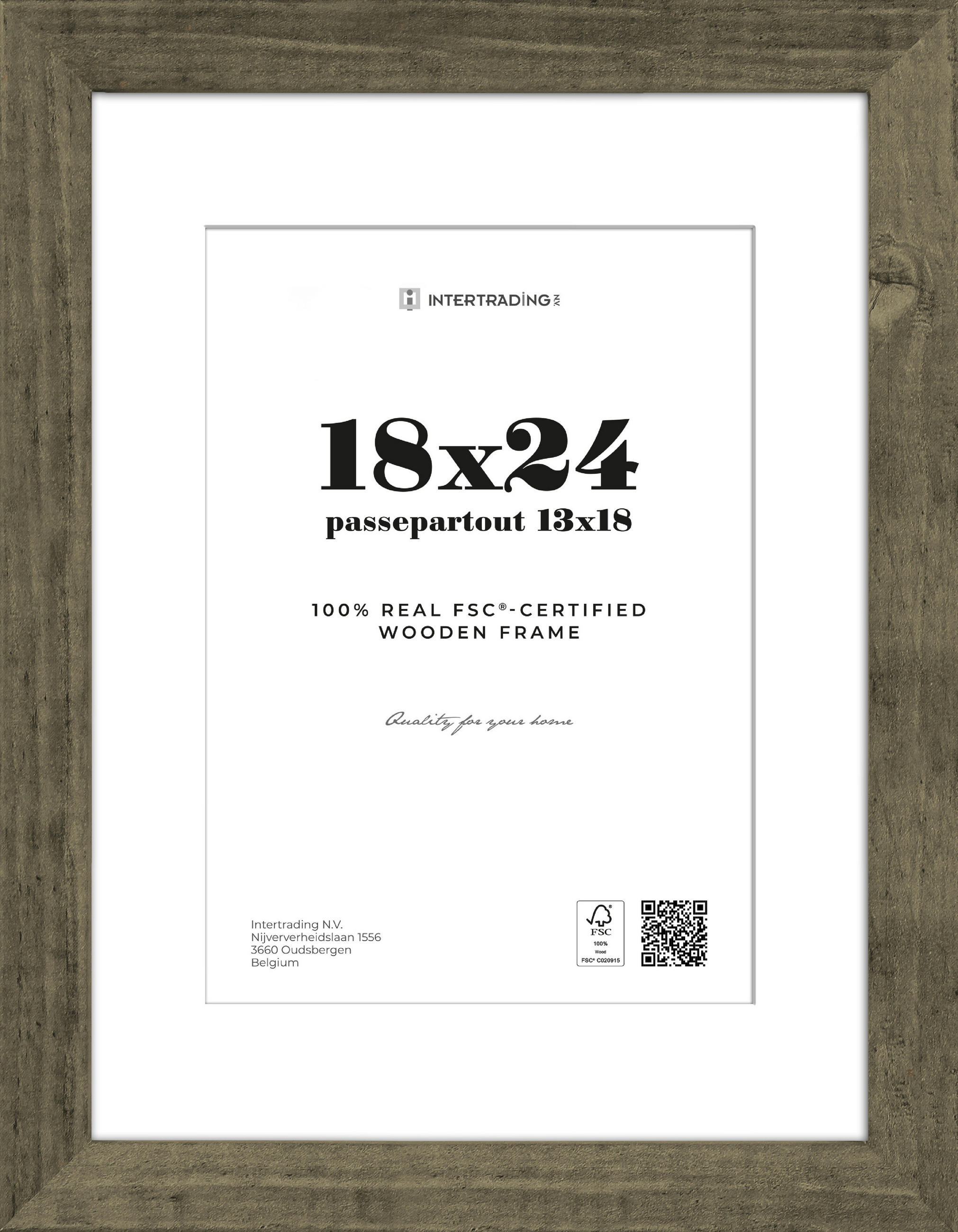 BILDERRAHMEN in Wengefarben  - Wengefarben, Basics, Holzwerkstoff (21/27,1/2,7cm)