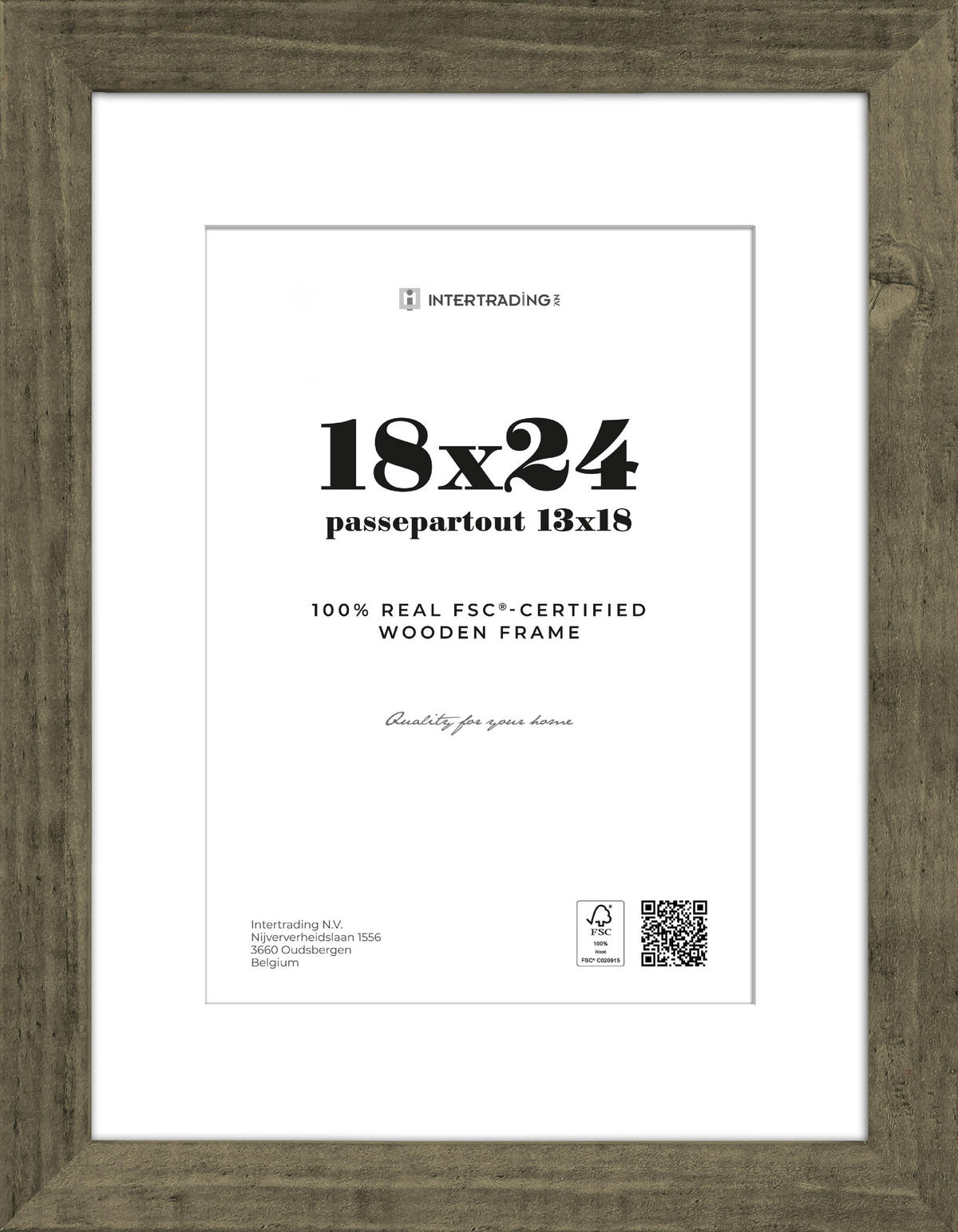 BILDERRAHMEN in Wengefarben  - Wengefarben, Basics, Holzwerkstoff (21/27,1/2,7cm)