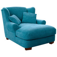 XXL-SESSEL - Hellblau, ROMANTIK / LANDHAUS, Holz/Textil (120/101/142cm) - Sit & More