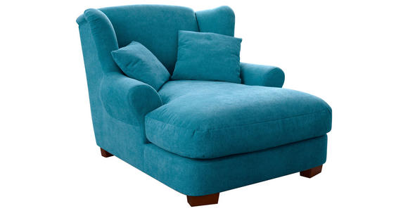 XXL-SESSEL - Hellblau, ROMANTIK / LANDHAUS, Holz/Textil (120/101/142cm) - Cantus