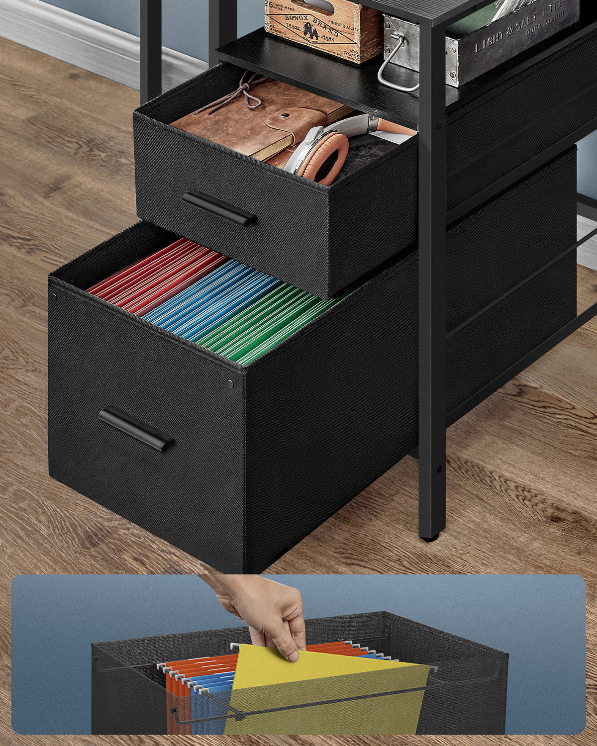 COMPUTERTISCH 135/55/89 cm Schwarz höhenverstellbar  - Silberfarben/Schwarz, MODERN, Holzwerkstoff/Metall (135/55/89cm) - MID.YOU