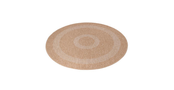 OUTDOORTEPPICH 120/120 cm Comilla Beige - Beige, Basics, Textil (120/120cm) - Novel