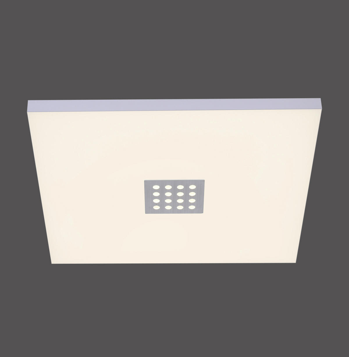 LED-DECKENLEUCHTE PURE-NEO 45/45/6,9 cm   - Alufarben, Design, Kunststoff/Metall (45/45/6,9cm)