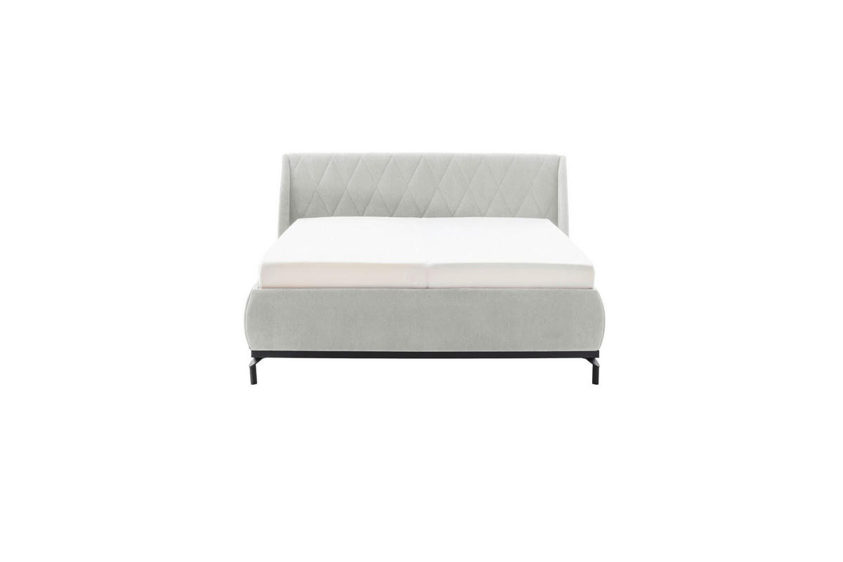 POLSTERBETT 180/200 cm  in Taupe  - Taupe/Schwarz, Modern, Holzwerkstoff/Textil (180/200cm) - MID.YOU