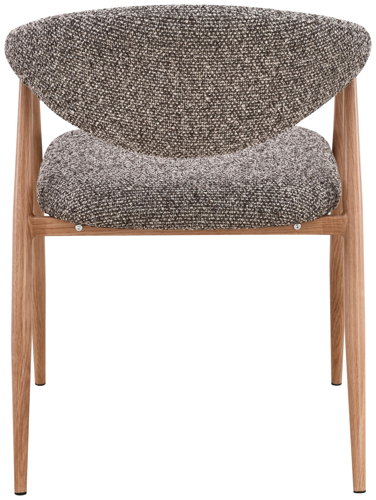 ARMLEHNSTUHL  Stoffauswahl Bouclé  Braun, Eichefarben  - Eichefarben/Braun, Design, Textil/Metall (58/78/60cm) - Lomoco