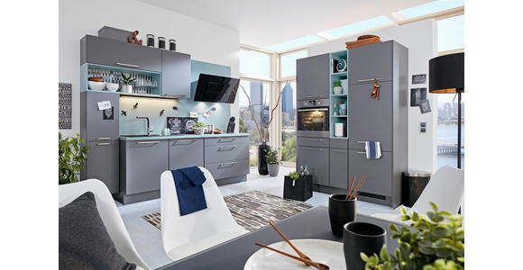 Einbauküche Toronto individuell planbar - Schwarz/Weiß, MODERN, Holzwerkstoff - Vertico