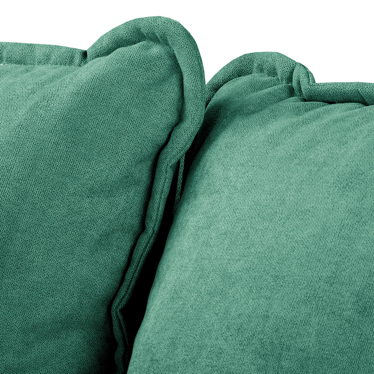 ECKSOFA in Mikrofaser Mintgrün  - Wengefarben/Mintgrün, Design, Holz/Textil (230/150cm) - Livetastic