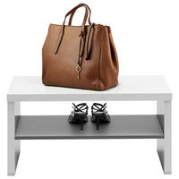 GARDEROBNA KLOP antracit, bela - bela/antracit, Design, leseni material (80/40/40cm) - Livetastic