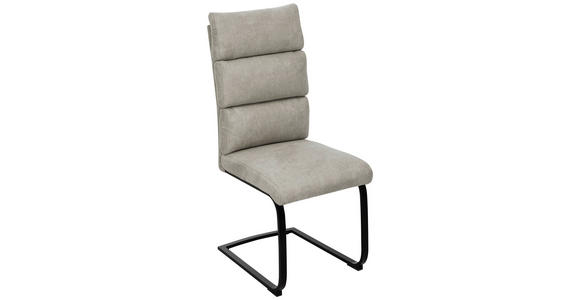 SCHWINGSTUHL  Stoffauswahl Webstoff  - Taupe/Schwarz, Design, Textil/Metall (47/106/63cm) - Novel