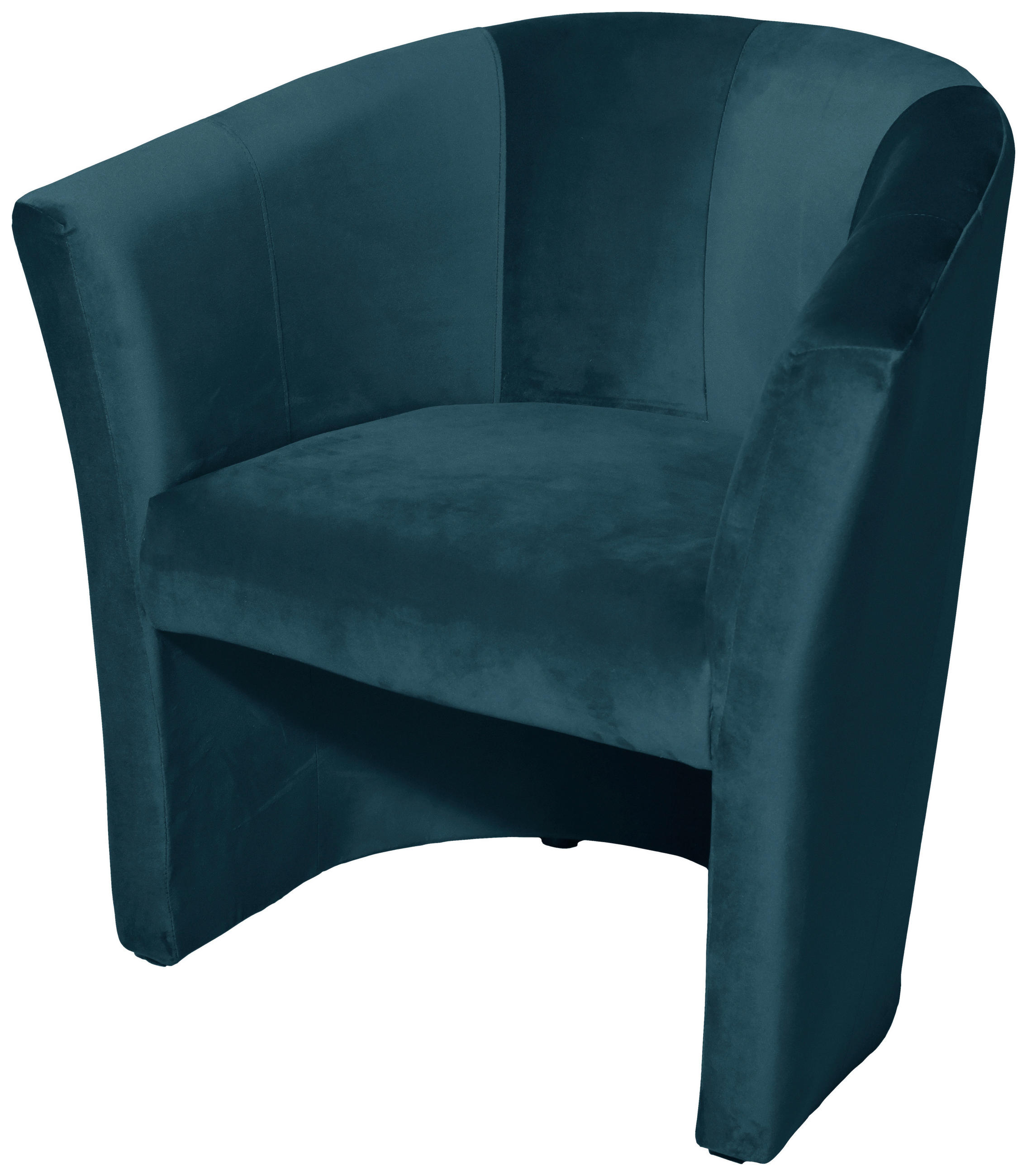 RELAXSESSEL Velours    - Blau/Schwarz, Design, Kunststoff/Textil (75/76/65cm) - MID.YOU