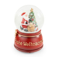 SCHNEEKUGEL  - Basics, Glas (10,5/10,5/14,5cm) - X-Mas