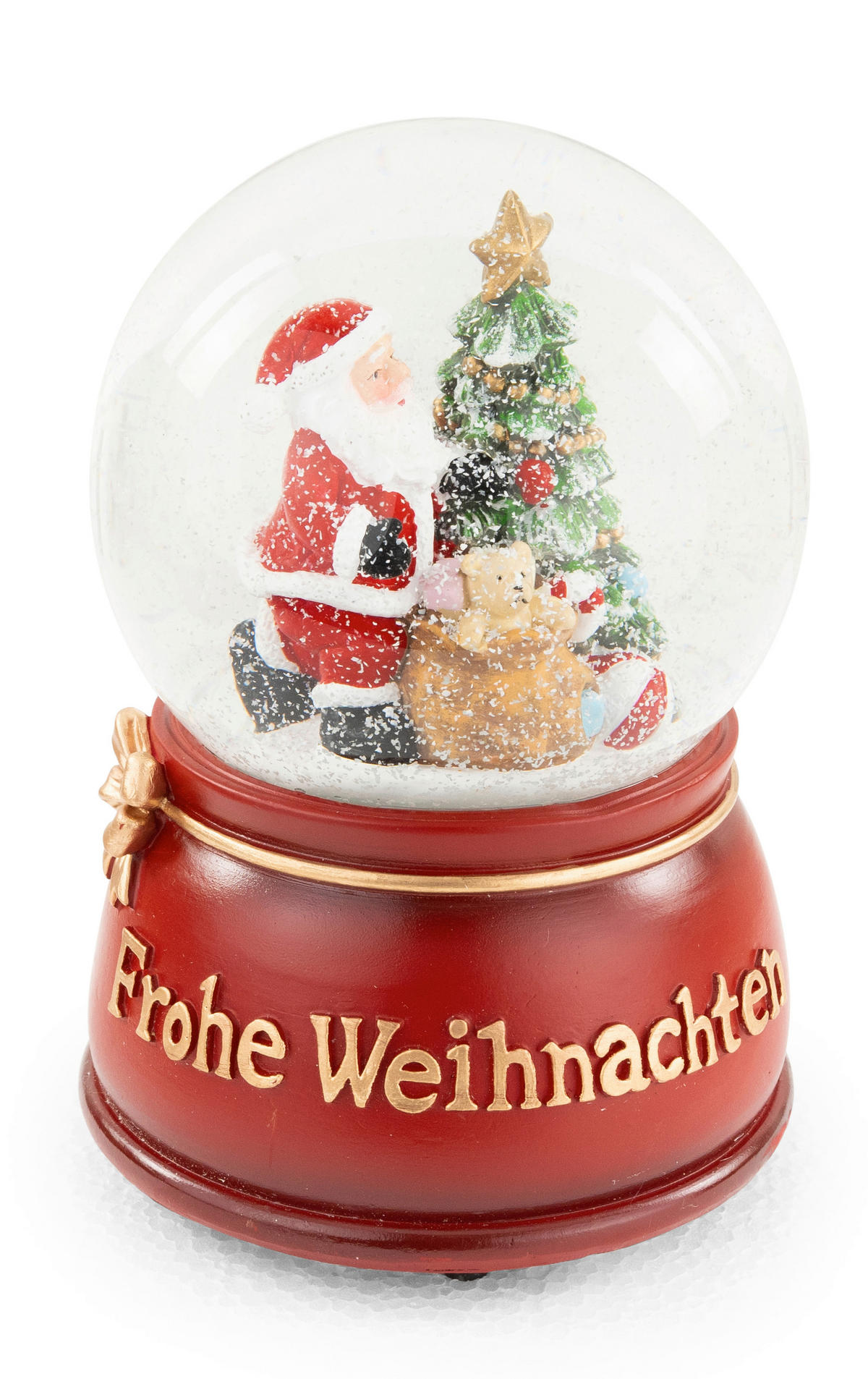 SCHNEEKUGEL  - Basics, Glas (10,5/10,5/14,5cm) - X-Mas