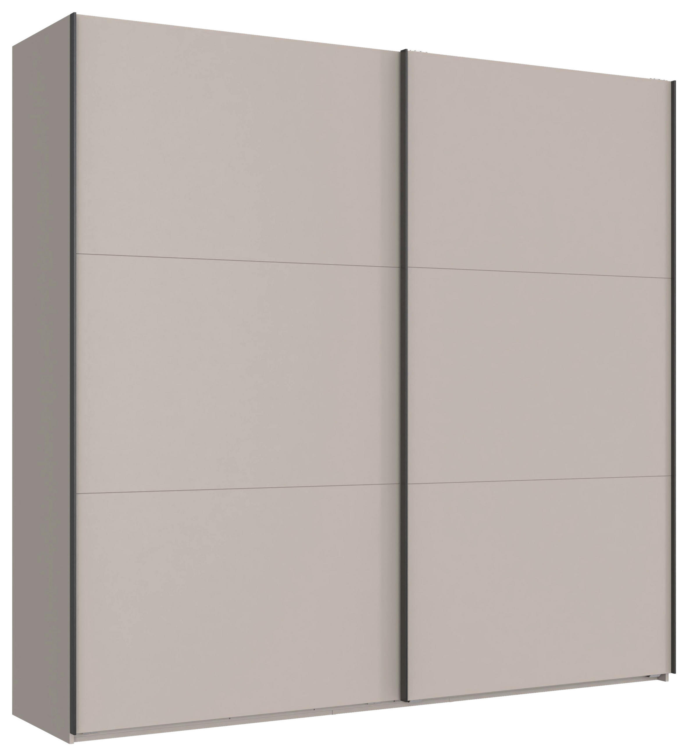 SCHWEBETÜRENSCHRANK 250/216/65 cm 2-türig Sahara  - Schwarz/Sahara, MODERN, Holzwerkstoff/Metall (250/216/65cm) - MID.YOU