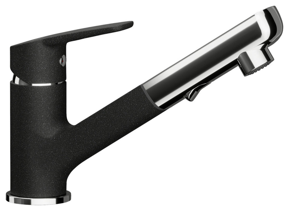 KÜCHENARMATUR 522120GON  - Chromfarben/Graphitfarben, Basics, Stein/Metall (5/16,2/19,3cm) - Schock