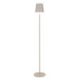 AKKU-STEHLEUCHTE 22/130 cm - Sandfarben, Design, Kunststoff/Metall (22/130cm) - Novel