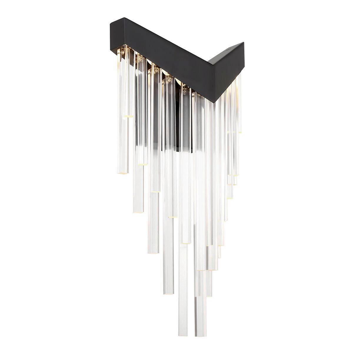 LED-WANDLEUCHTE    - Schwarz, Design, Kunststoff/Metall (50,8/25,7/12,8cm) - Elstead Lighting