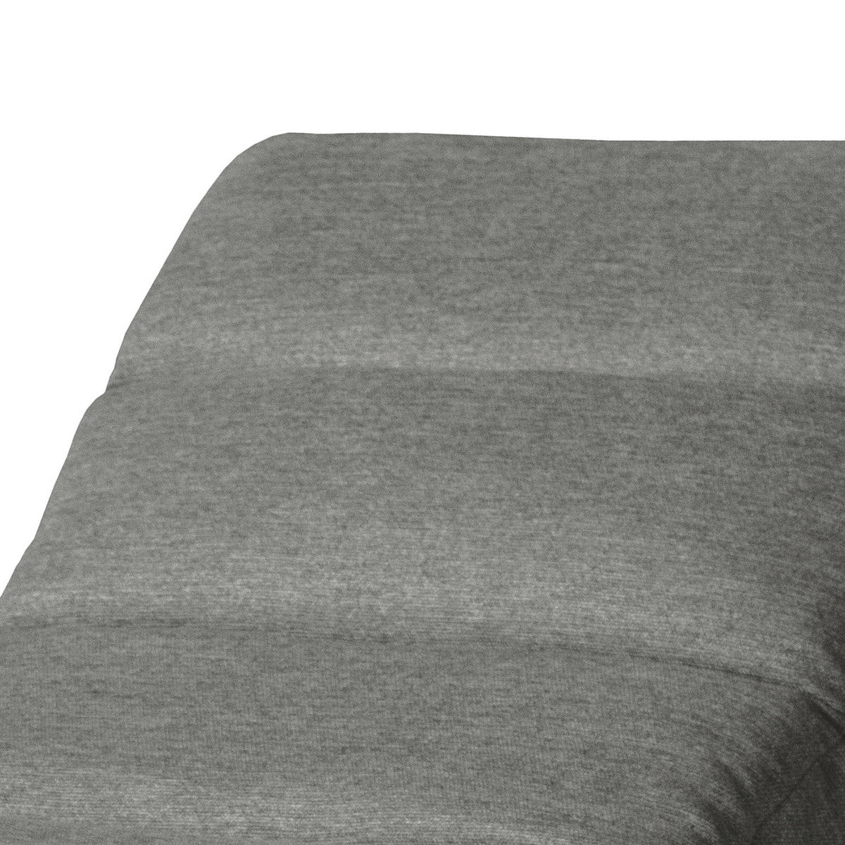 RELAXLIEGE SWING Webstoff Dunkelgrau  - Dunkelgrau/Silberfarben, Design, Textil/Metall (65/65/171cm) - Livetastic