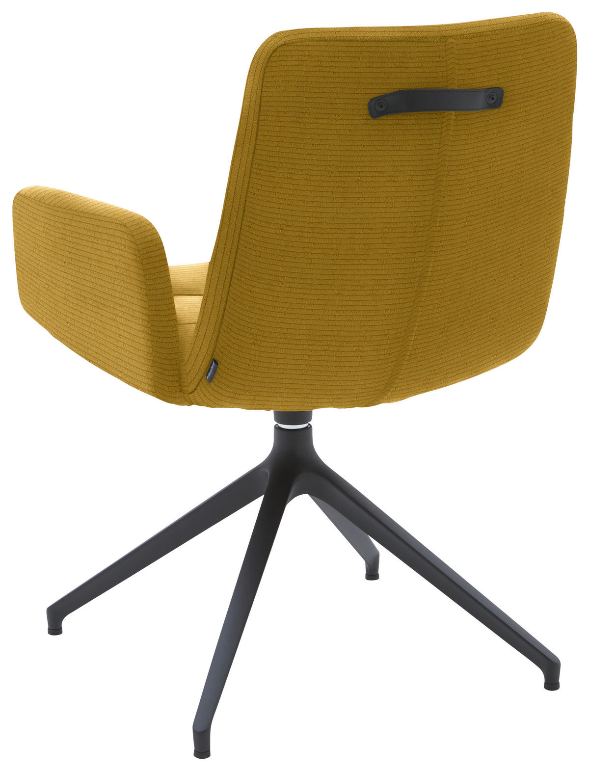 ARMLEHNSTUHL  in Cord  - Gelb/Schwarz, Design, Textil/Metall (61/88/66cm) - Dieter Knoll