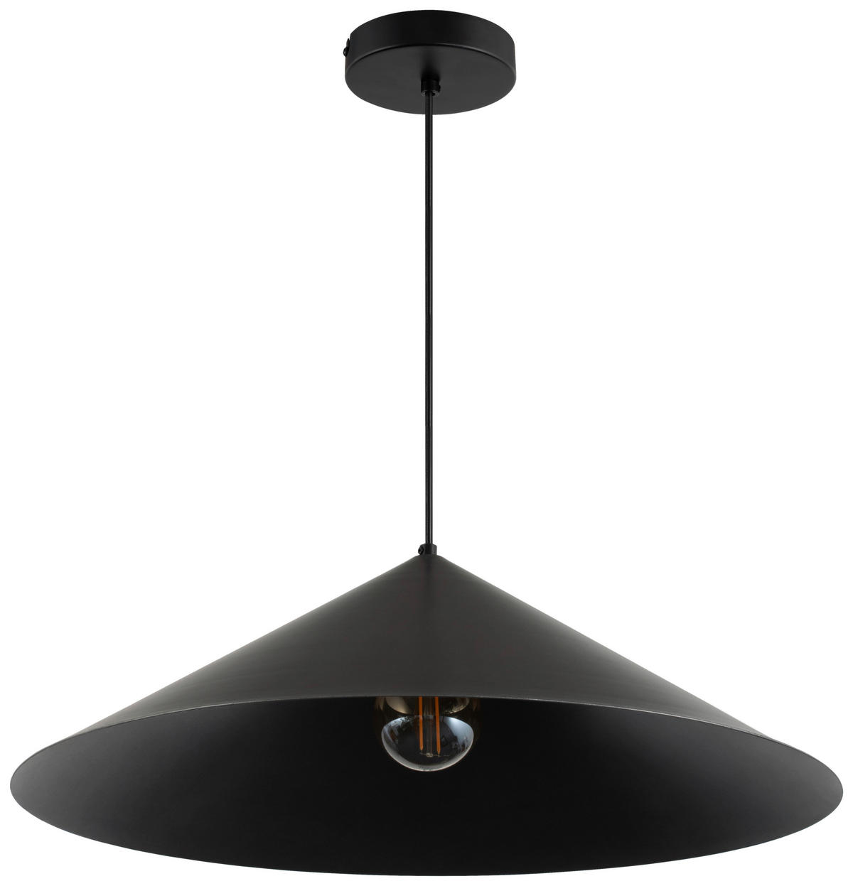 HÄNGELEUCHTE 60/120 cm  - Dunkelgrau/Schwarz, Design, Metall (60/120cm) - Collet's Monde