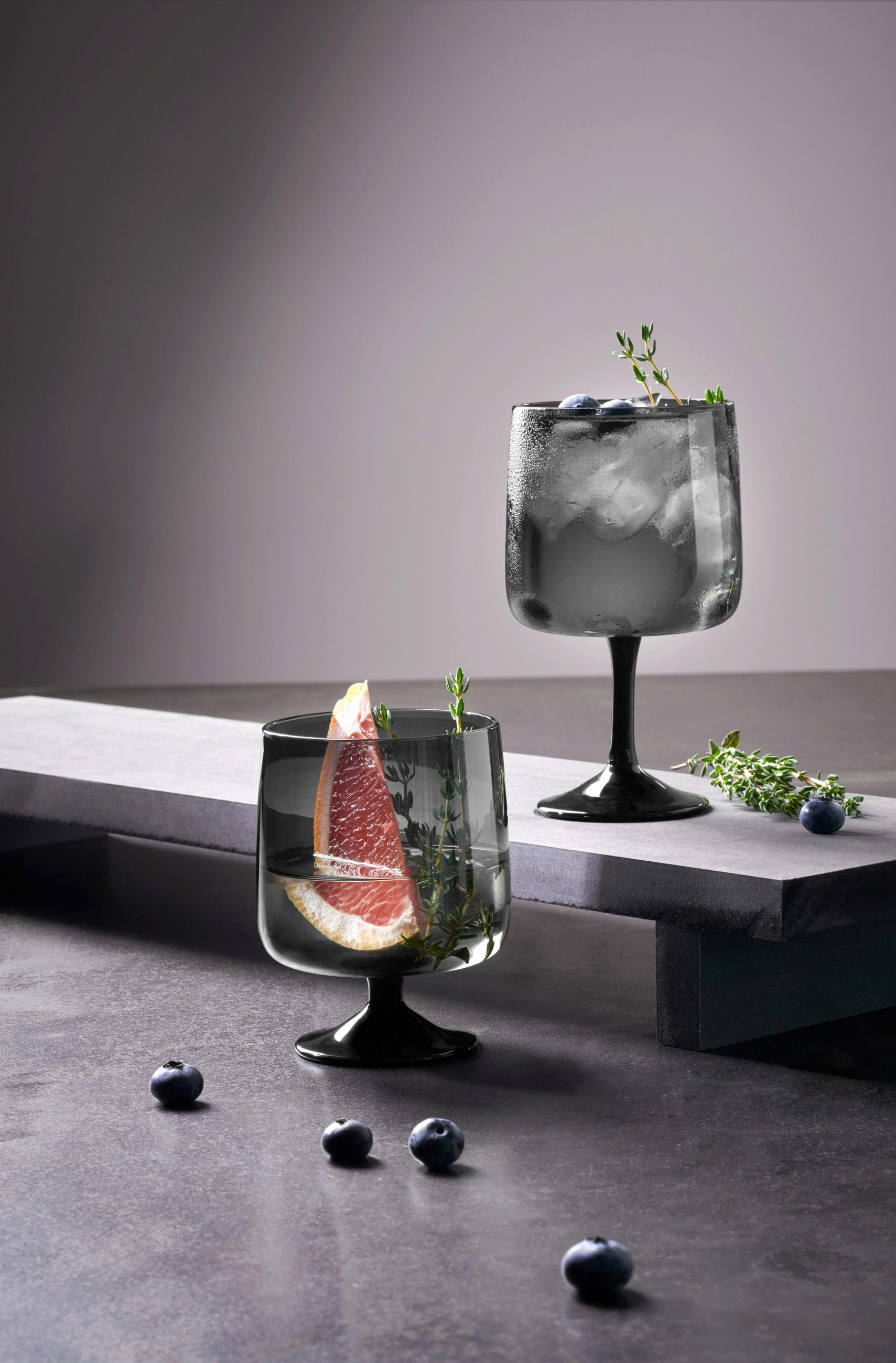 GLAS Sarabi grey 200 ml  - Grau, Design, Glas (8/10,5cm) - ASA
