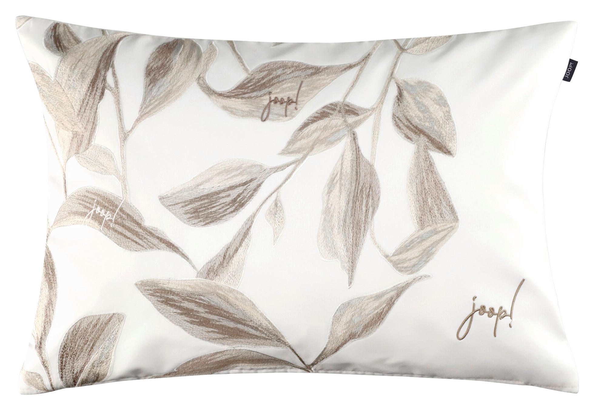 Joop! Kissenbezug J-Flora Natur, Weiß, Creme 40x60 cm
