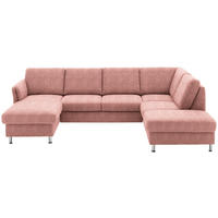 SOFFA i flatväv röd  - röd/kromfärg, Klassisk, metall/textil (168/305/200cm) - Beldomo System