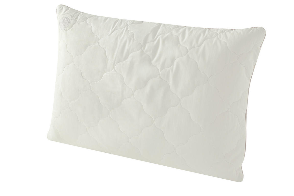 KOPFPOLSTER   - Weiß, Basics, Textil (80/80/15,5cm) - Yatas