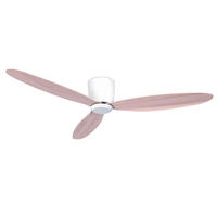 DECKENVENTILATOR  132/19 cm    - Weiss/Eichefarben, Basics, Holzwerkstoff/Kunststoff (132/19cm)