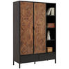 HIGHBOARD  in 117,1/173,6/42 cm  - Goldfarben/Schwarz, Trend, Holzwerkstoff/Metall (117,1/173,6/42cm) - Hom`in