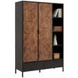 HIGHBOARD  in 117,1/173,6/42 cm  - Goldfarben/Schwarz, Trend, Holzwerkstoff/Metall (117,1/173,6/42cm) - Hom`in