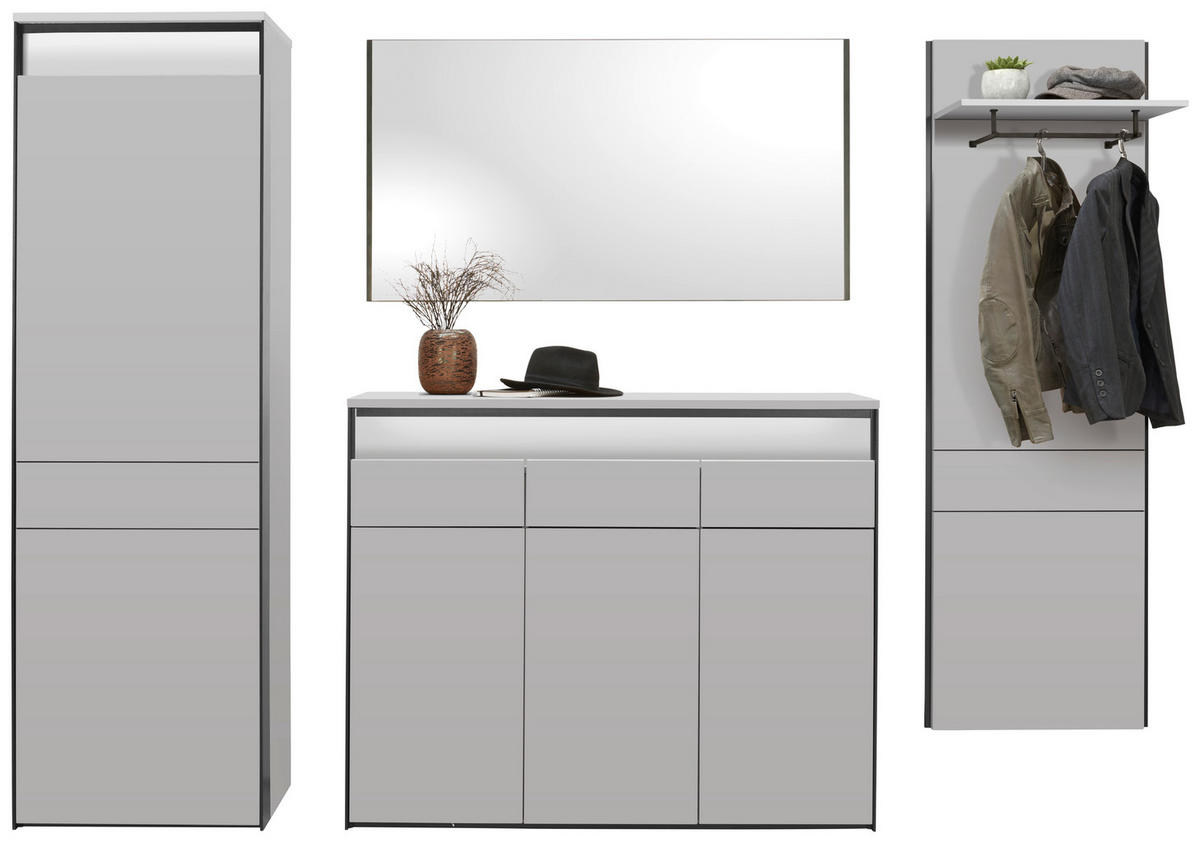 GARDEROBE - Kaschmir/Schwarz, KONVENTIONELL, Holzwerkstoff (268/490/108cm) - Voleo