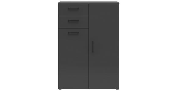 KOMMODE 80/115/40 cm in Graphitfarben - Anthrazit/Schwarz, MODERN, Holzwerkstoff/Kunststoff (80/115/40cm) - Carryhome