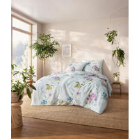 BETTWÄSCHE NatürlichEstella Makosatin 135/200 cm  - Jadegrün, Design, Textil (135/200cm) - Estella