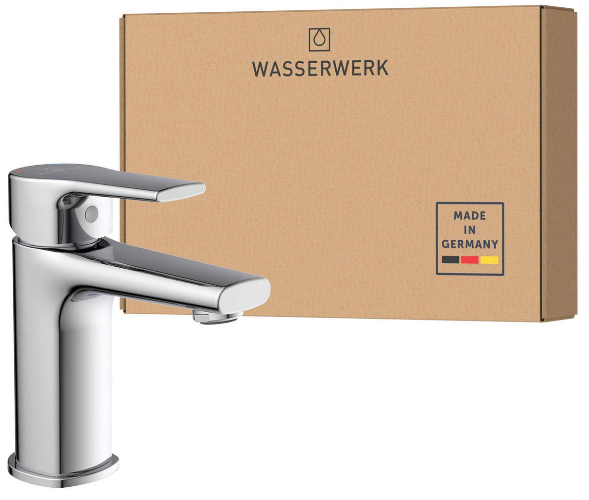 WASCHTISCHARMATUR 5,5/16,0/15,5 cm  - Chromfarben, Basics, Metall (5,5/16,0/15,5cm)