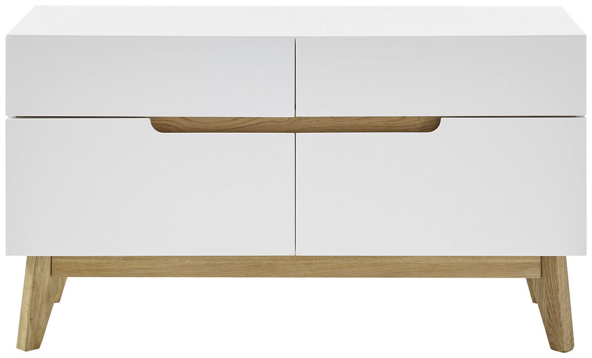 SCHUHBANK Naturfarben, Weiß  - Weiß/Naturfarben, Design, Holz (97/53/40cm) - Livetastic