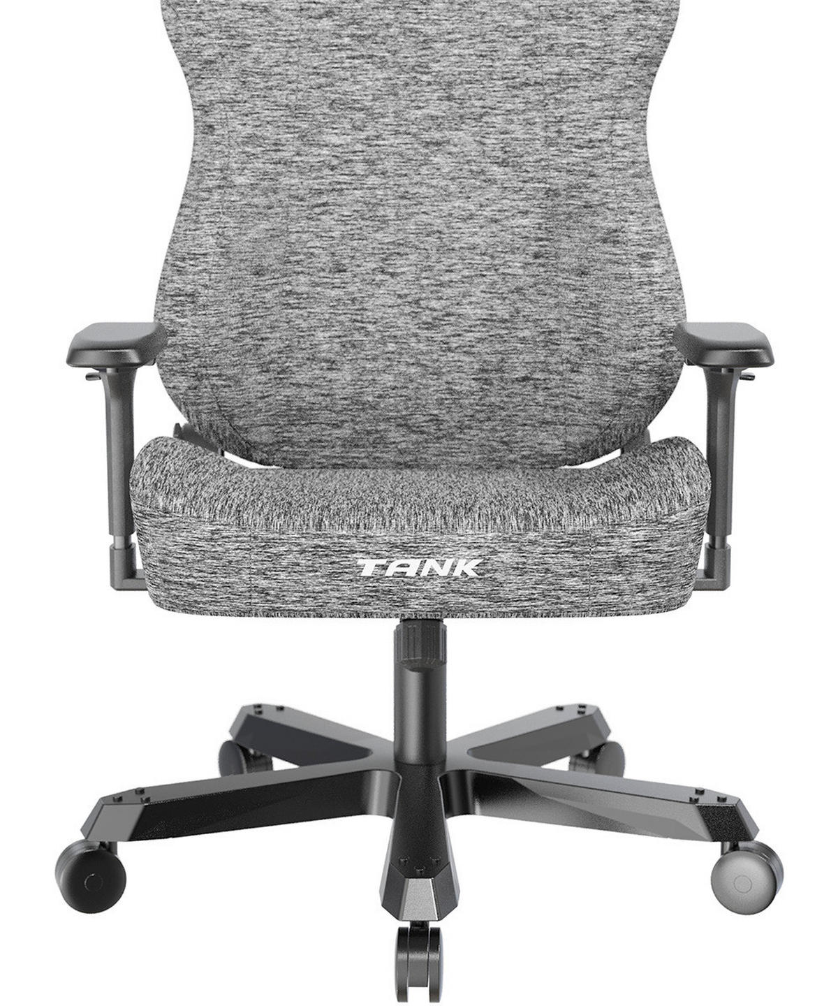GAMINGSTUHL Grau Metall, Textil   - Schwarz/Grau, KONVENTIONELL, Textil/Metall (80/138,5-148/60cm) - Dxracer