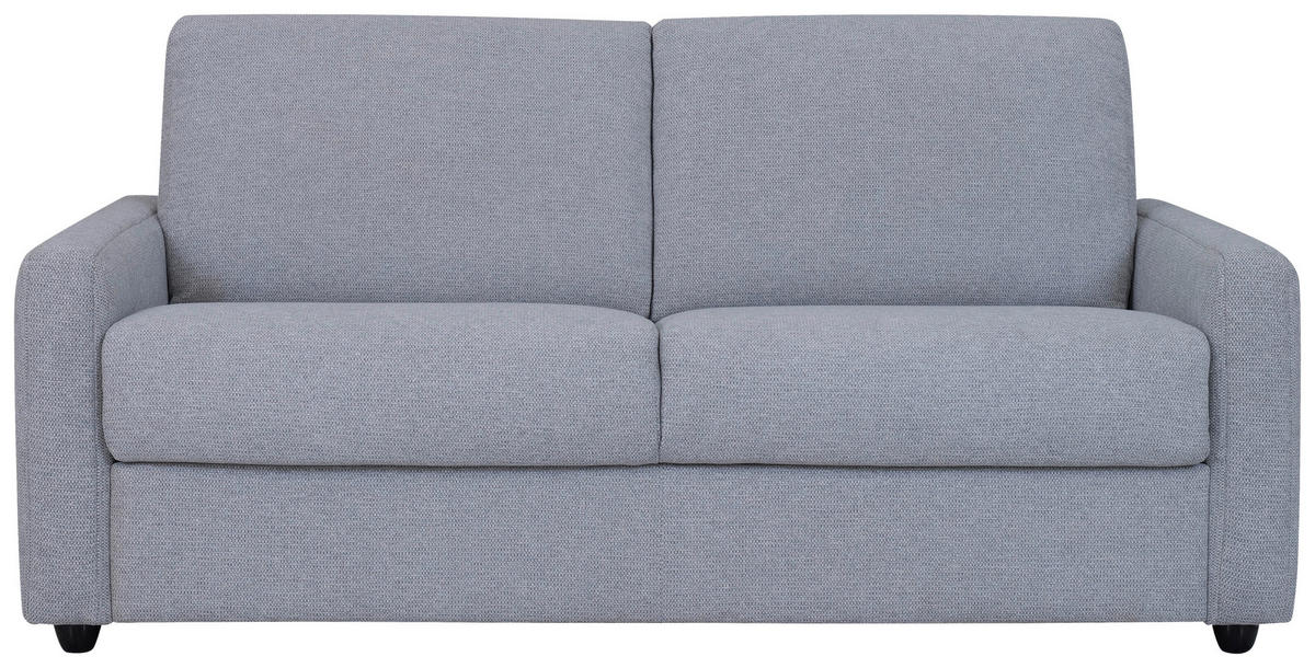 SCHLAFSOFA Webstoff Grau  - Schwarz/Grau, KONVENTIONELL, Kunststoff/Textil (191/90/100cm) - Livetastic