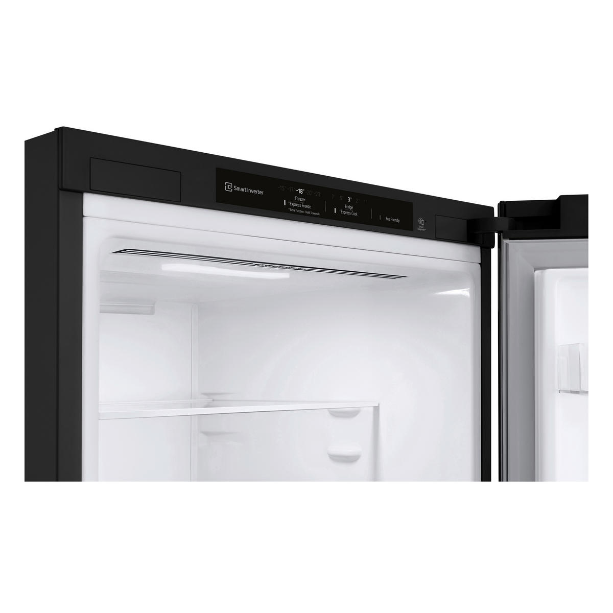 KÜHL-GEFRIER-KOMBINATION 59,5/203/67,5 cm GBB62MCGGN  - Schwarz, Trend, Glas/Kunststoff (59,5/203/67,5cm) - LG