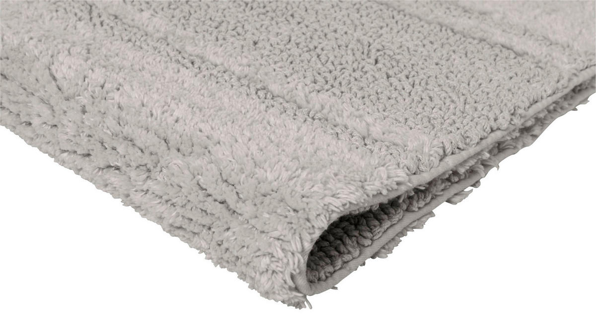 BADTEPPICH JOOP! Vibe Grau, Hellgrau 50/60 cm  - Hellgrau/Grau, Basics, Textil (50/60cm) - Joop!